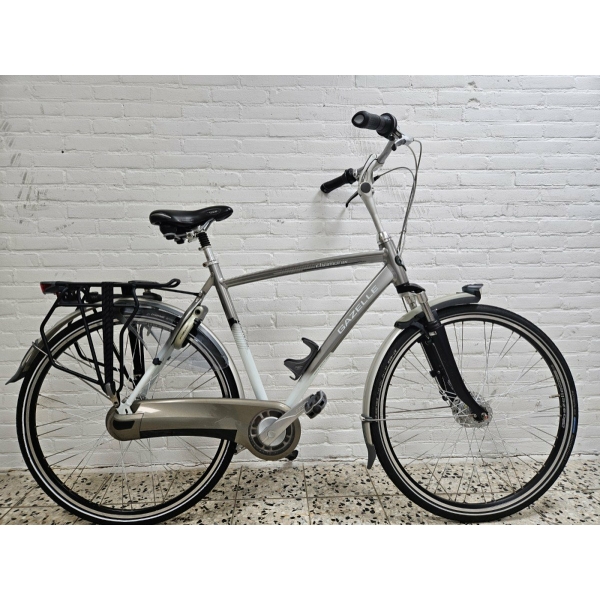 Gazelle chamonix c7 plus Wit/grijs Heren occasion