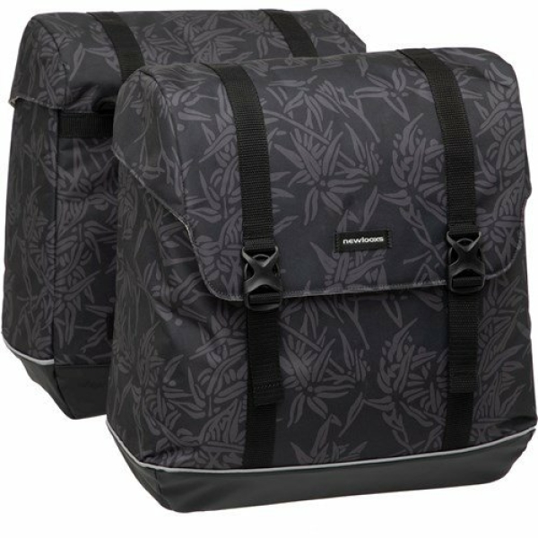 New Looxs fietstas dubbel Alba 42L Bamboo Black - Afbeelding 3