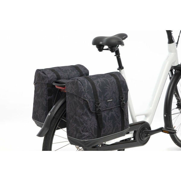New Looxs fietstas dubbel Alba 42L Bamboo Black